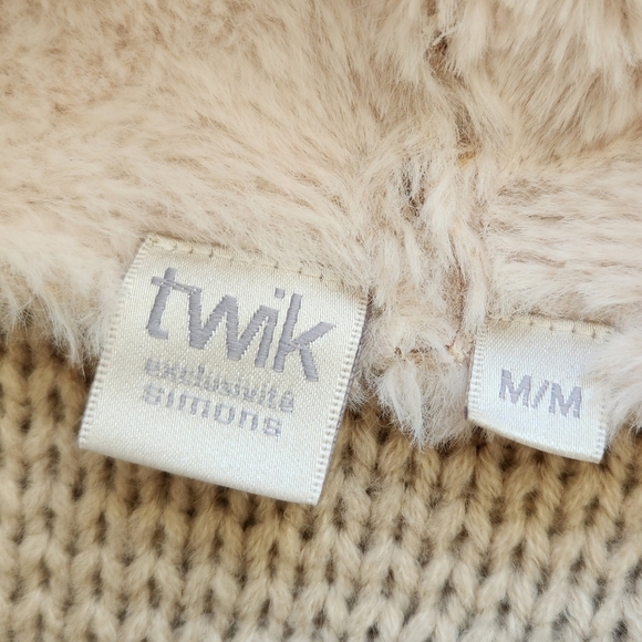 Tan Knit Hoodie Cardigan - Picture 9 of 10